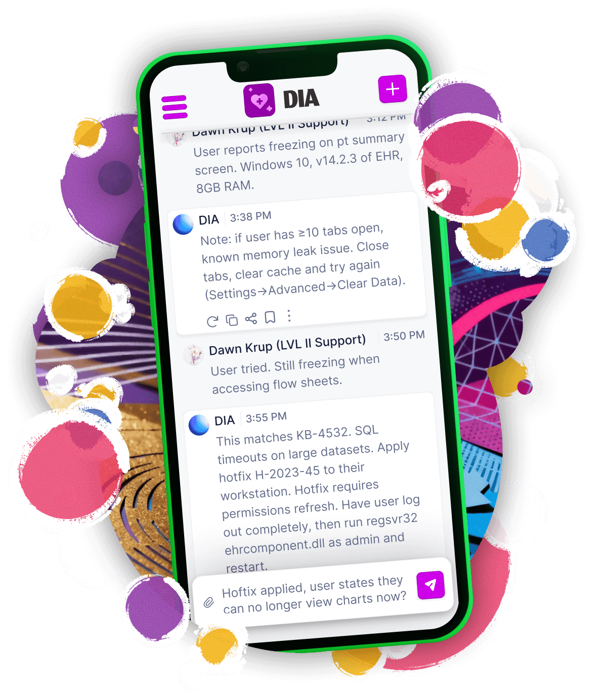 Mobile AI Support Experience